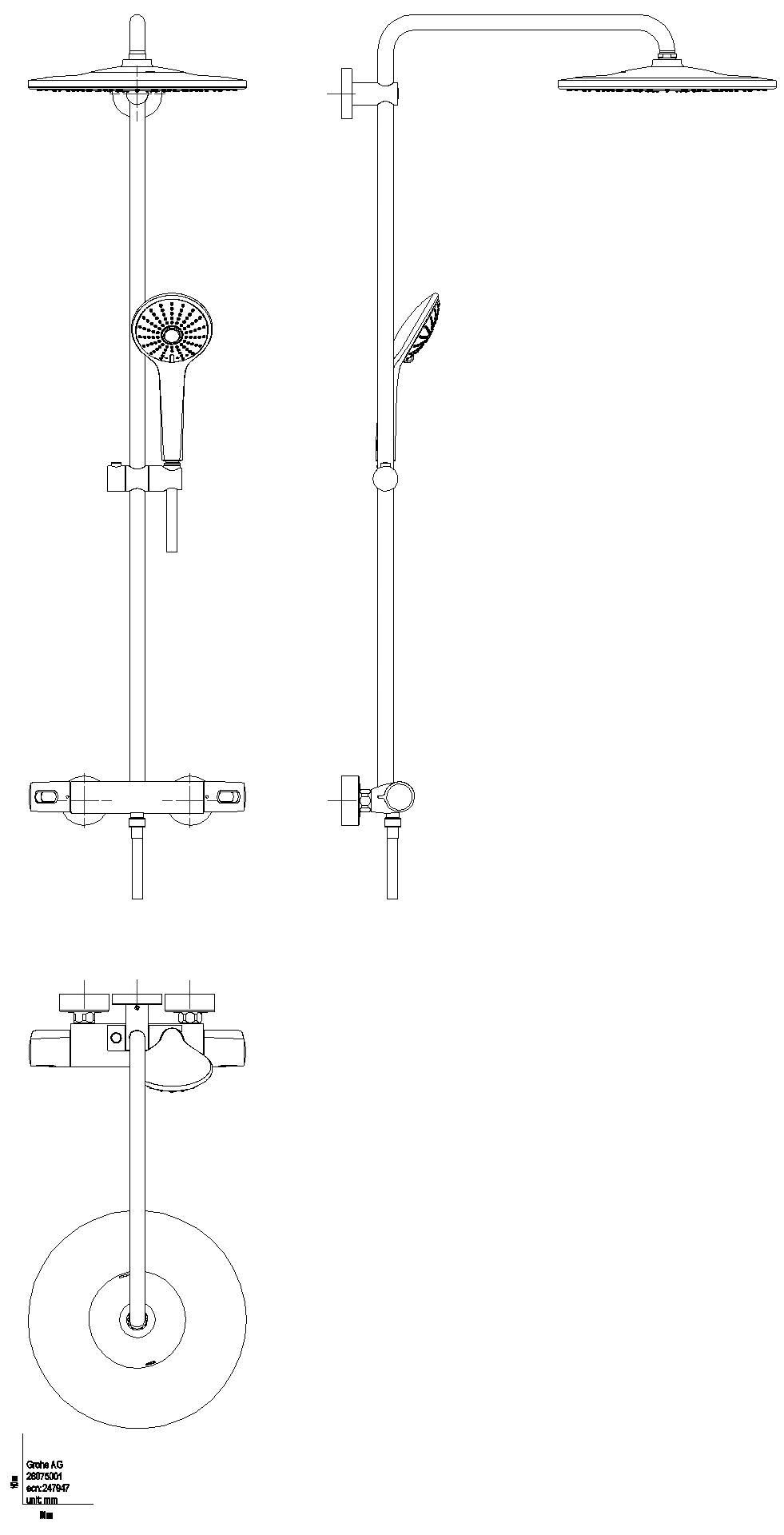 GROHE Duschsystem Euphoria 310 26075_1 Wandmontage THM CoolTouch chrom