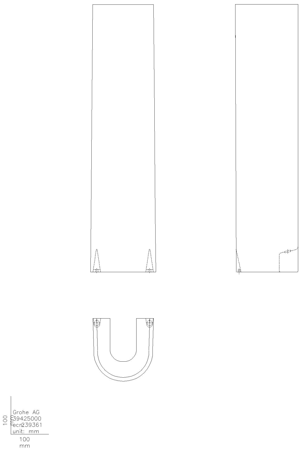 GROHE Standsäule Bau Keramik 39425 alpinweiß