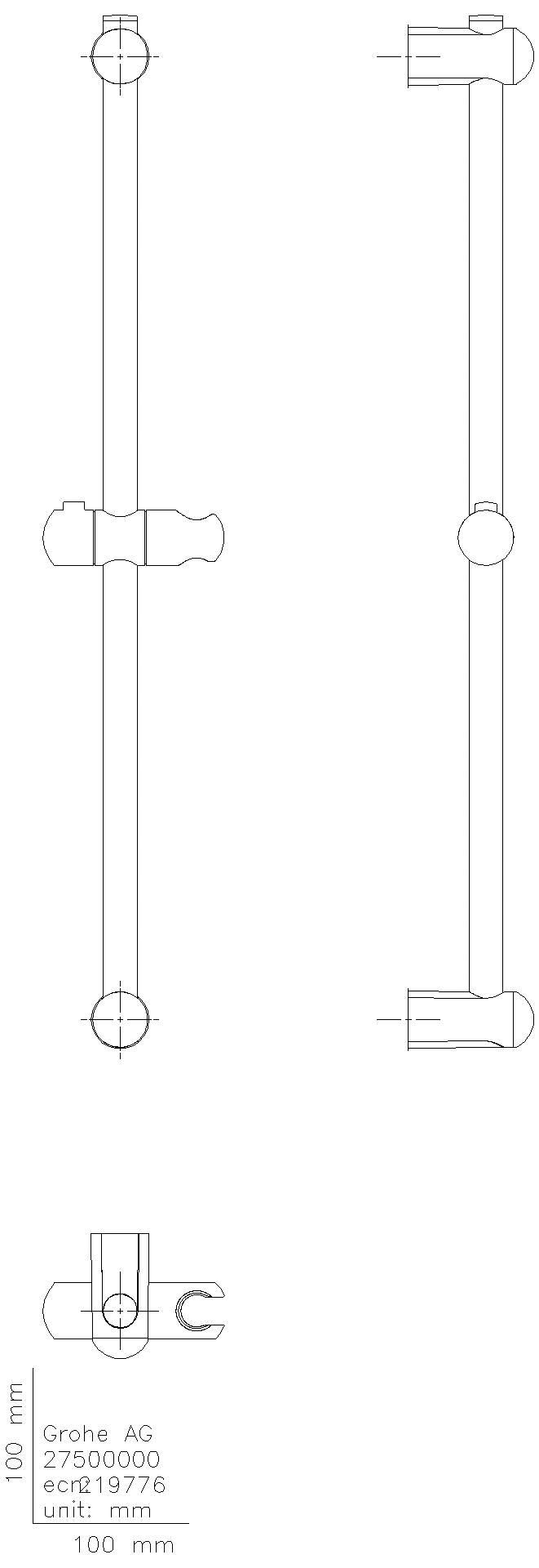GROHE Brausestange Euphoria 27500 900mm chrom
