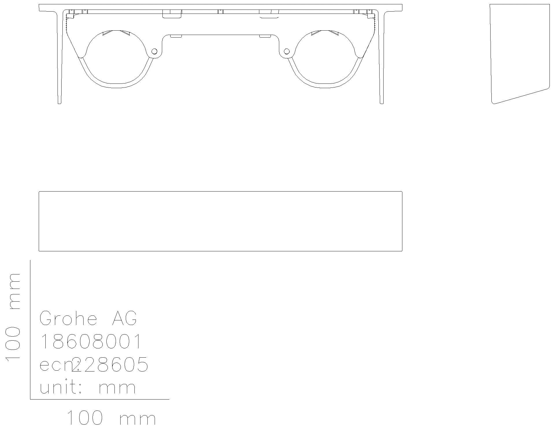 GROHE Duschablage EasyReach 18608_1 Metall passend zu Grohtherm 2000 chrom