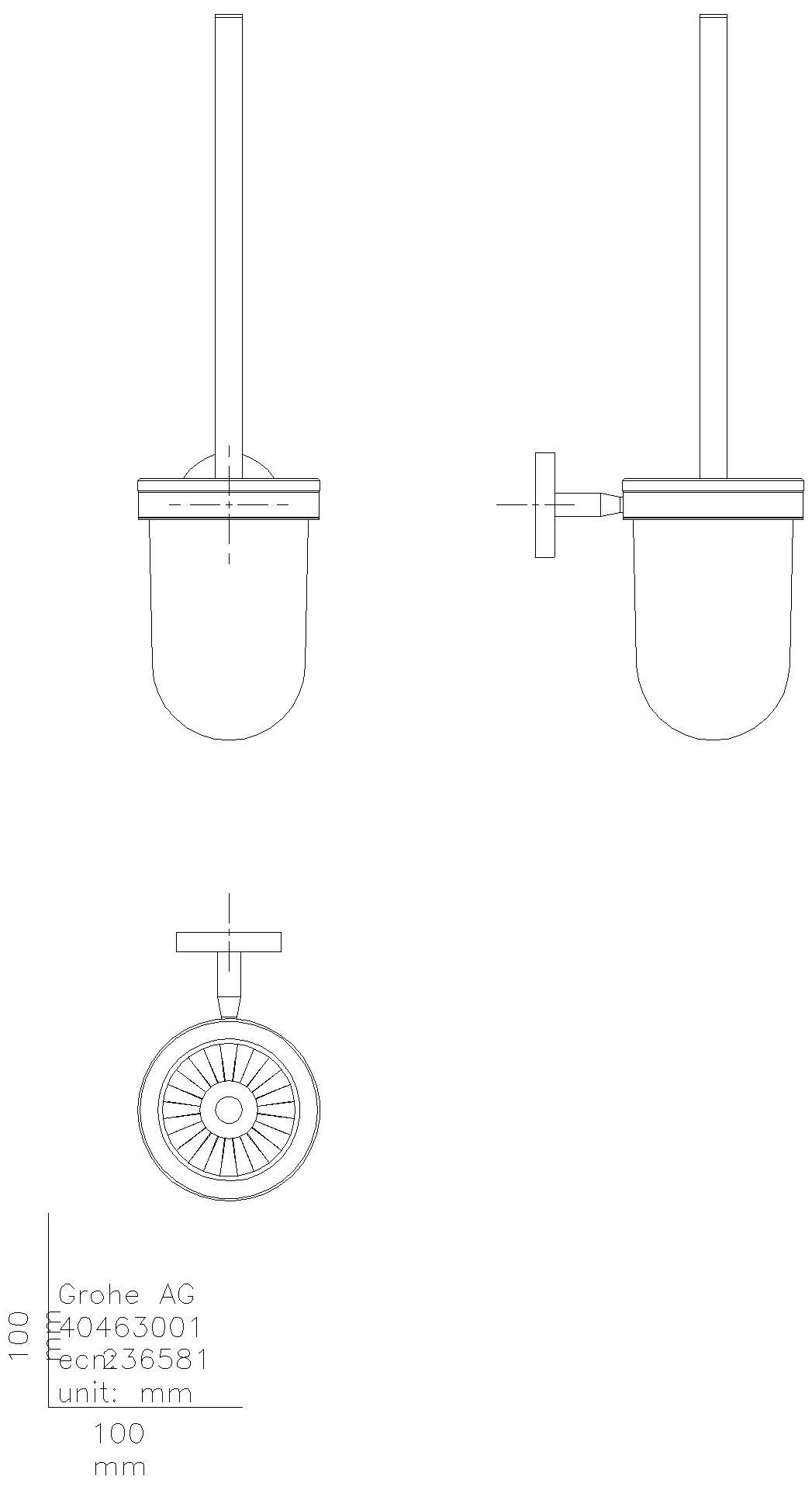 GROHE Toilettenbürstengarnitur BauCosmopolitan 40463_1 chrom