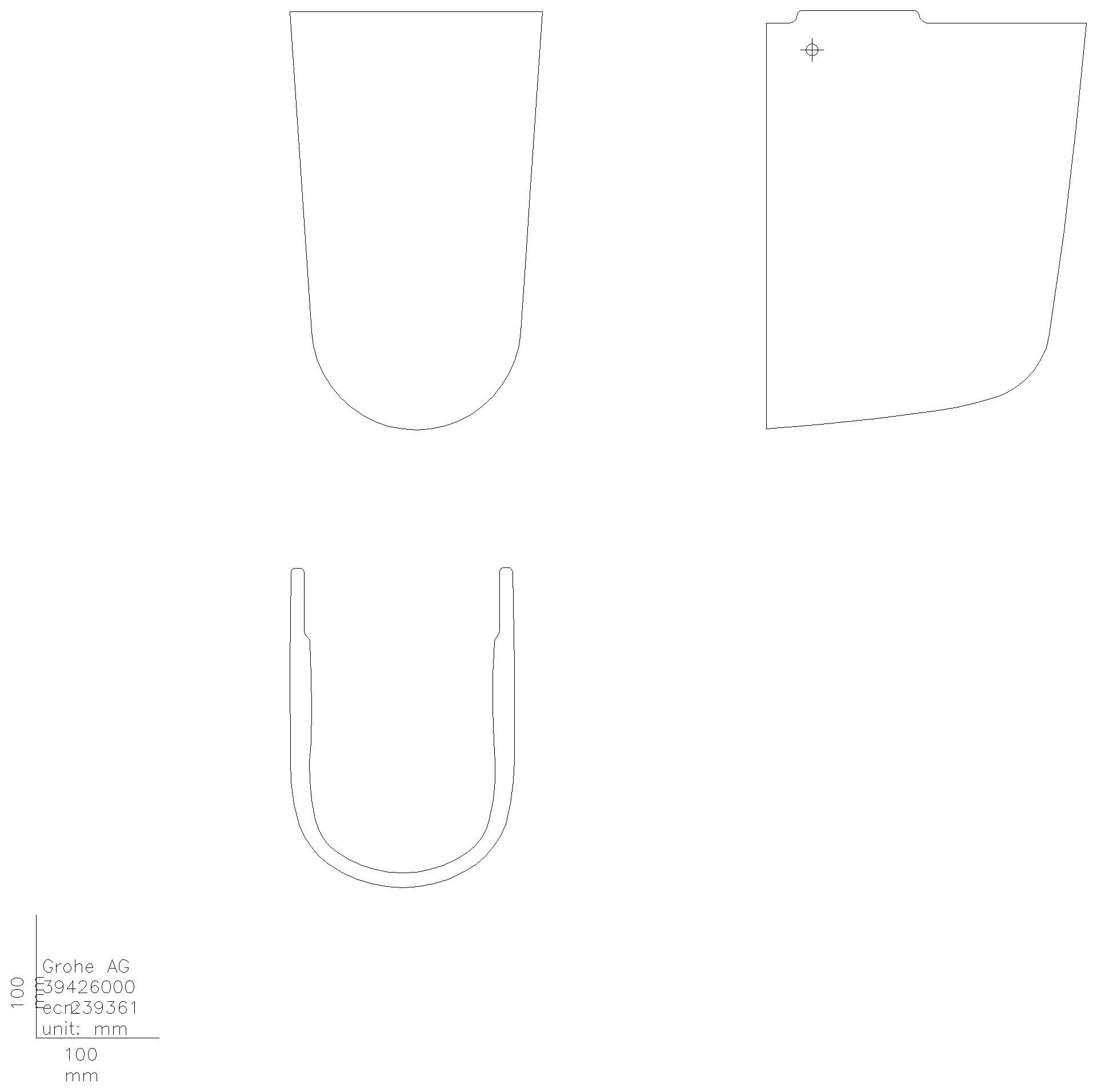 GROHE Halbsäule Bau Keramik 39426 alpinweiß