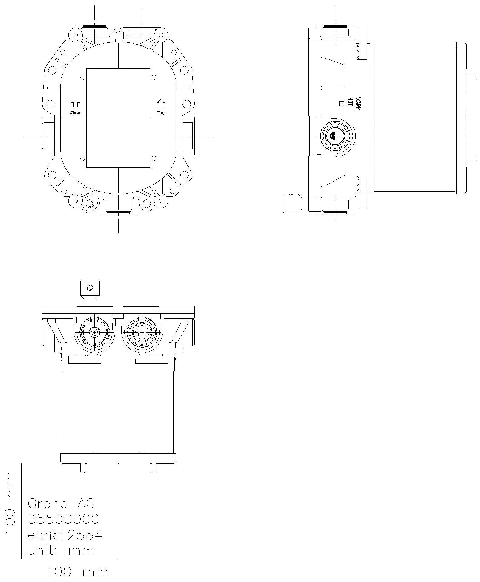 GROHE Unterputz-Universal-THM Rapido T 35500 für Grohtherm Special/Grohtherm F