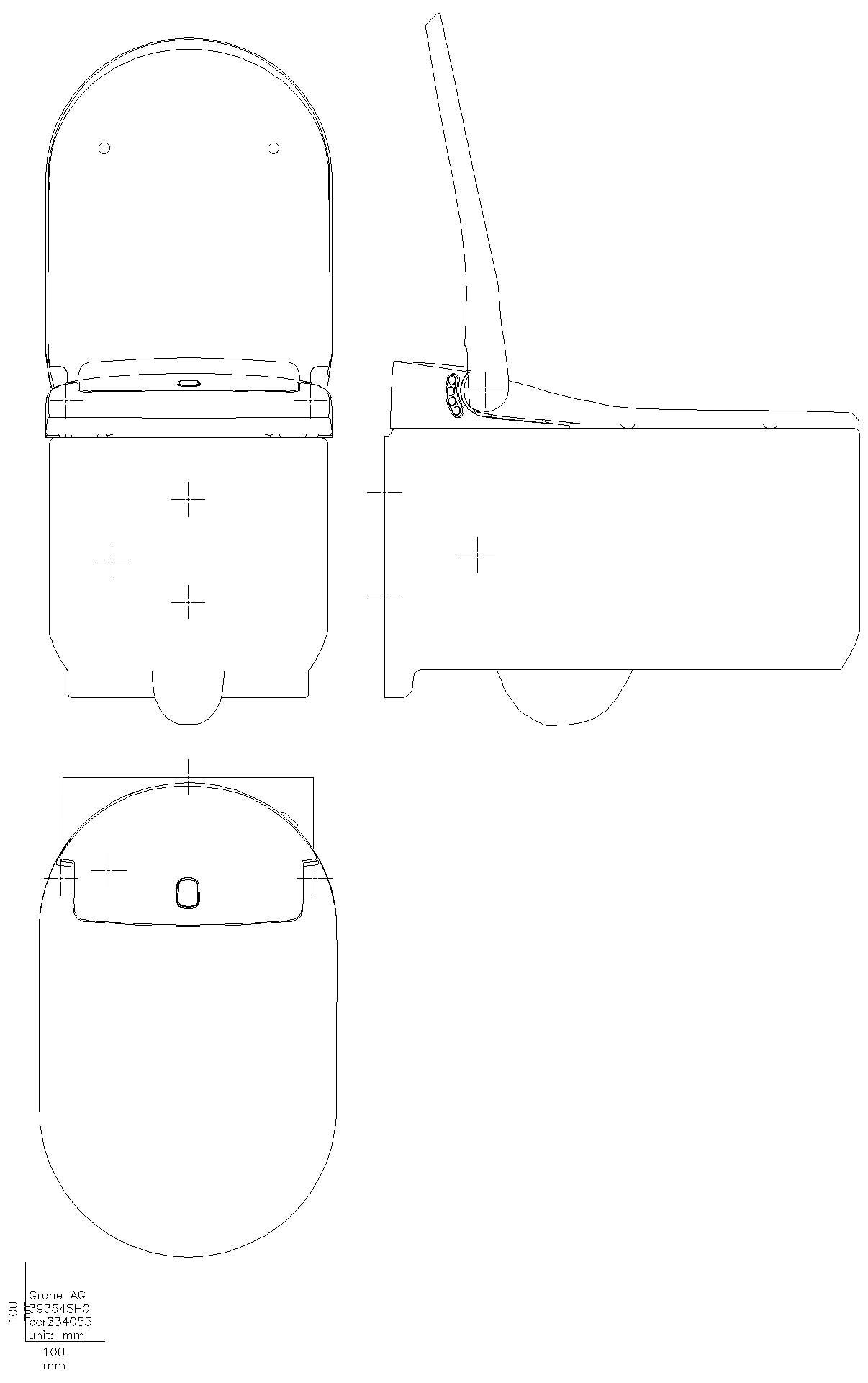 GROHE Dusch-WC GROHE Sensia Arena 39354_1 für UP-SPK alpinweiß