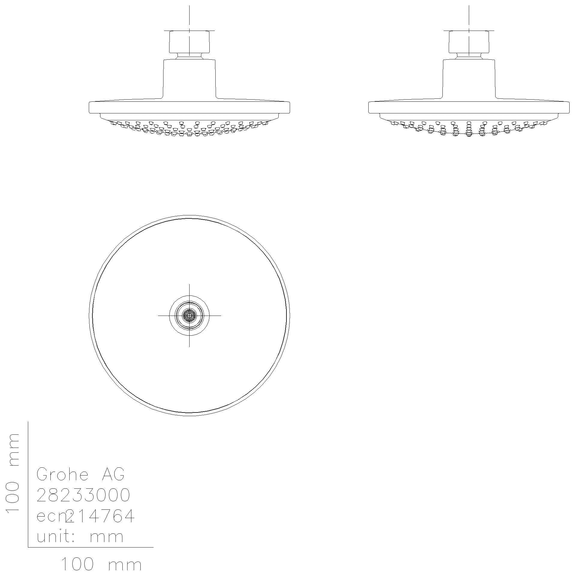 GROHE Kopfbrause Euphoria C 160 28233 1 Stahlart 7,5l/min chrom