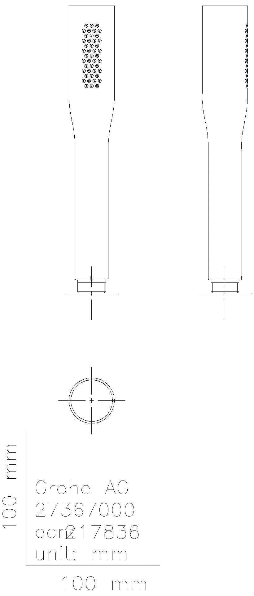 GROHE Handbrause Euphoria C Stick 27367 15l SpeedClean chrom