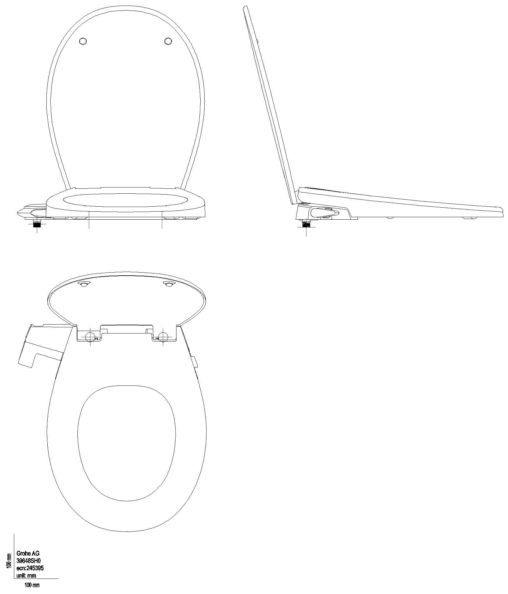 GROHE - GROHE Dusch-WC-Aufsatz Bau Keramik 39648 alpinweiß