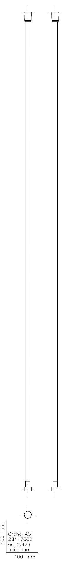 GROHE Brauseschlauch Rotaflex Long-Life 28417_1 Metall 1500mm TwistStop chrom