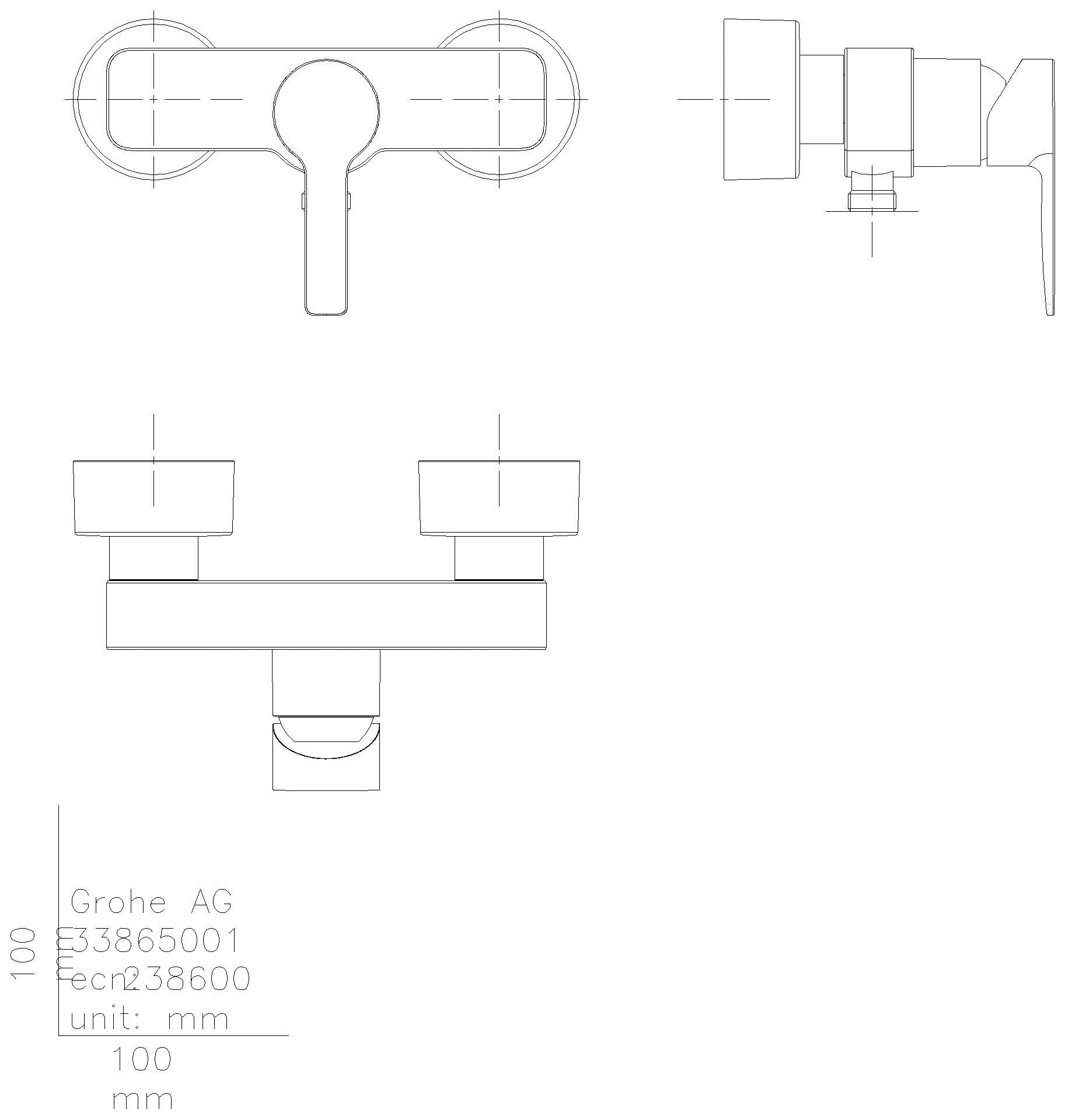 GROHE EH-Brausebatterie Lineare 33865_1 Wandmontage cool sunrise gebürstet