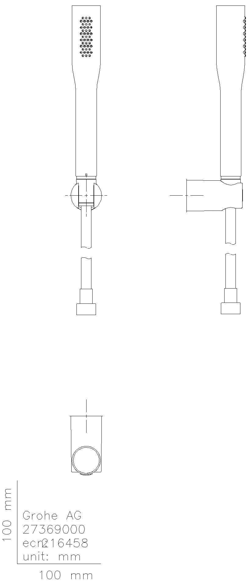 GROHE Wandhalterset Euphoria C Stick 27369 Durchfluss 8,2l chrom