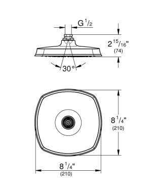 GROHE Grandera 210 Kopfbrause GROHE - GROHE Grandera 210 Kopfbrause