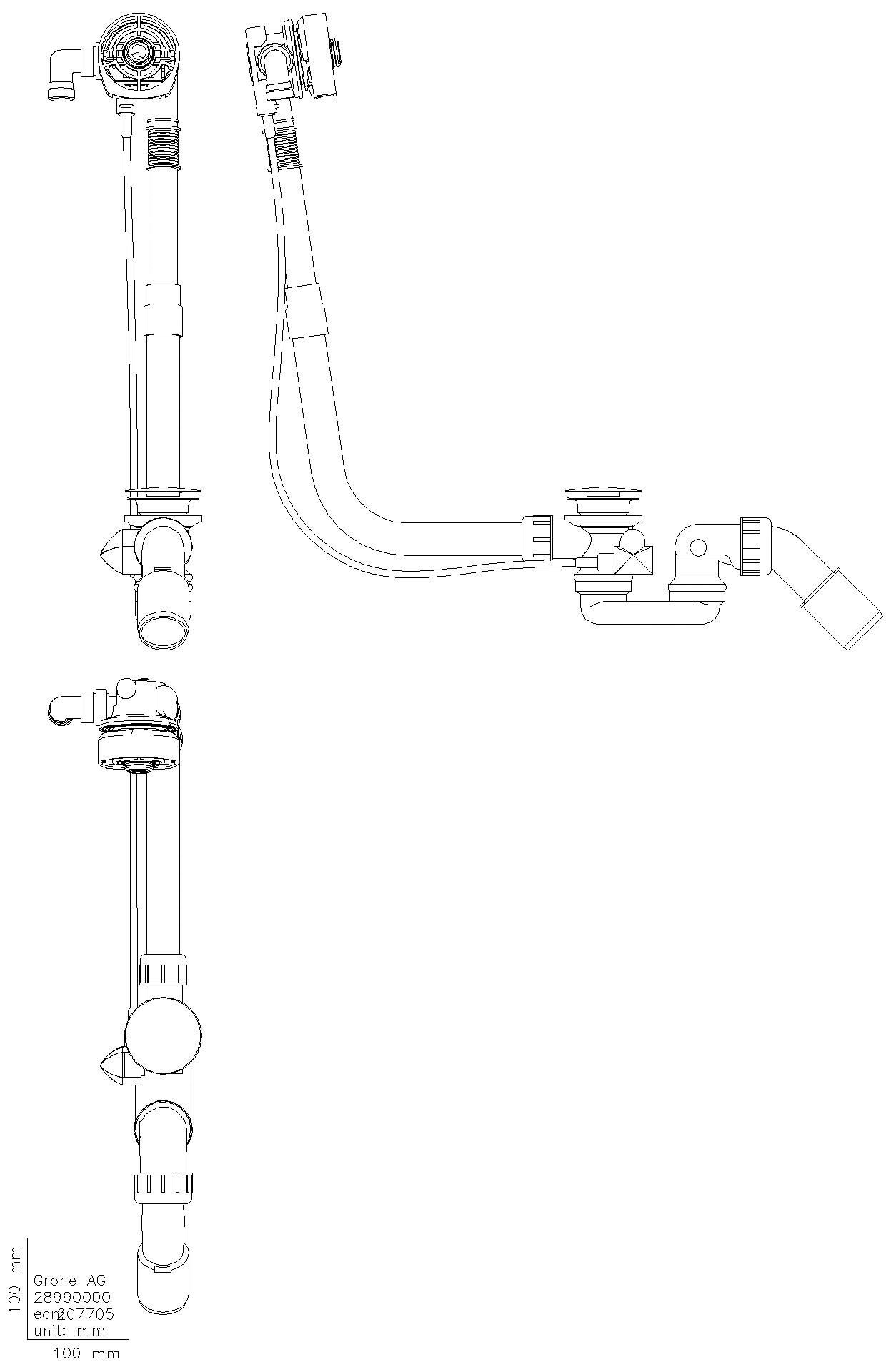 GROHE W.-Füll/Ab/-Überl.grt. Talentifill 28990 UB Normalwannen satin graphite