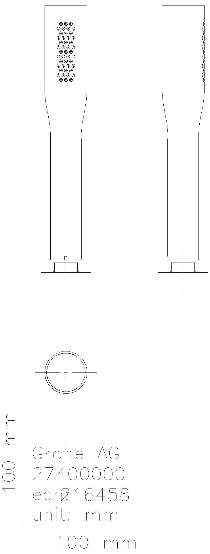 GROHE Handbrause Euphoria C Stick 27400 1 Strahlart 8,2l warm sunset