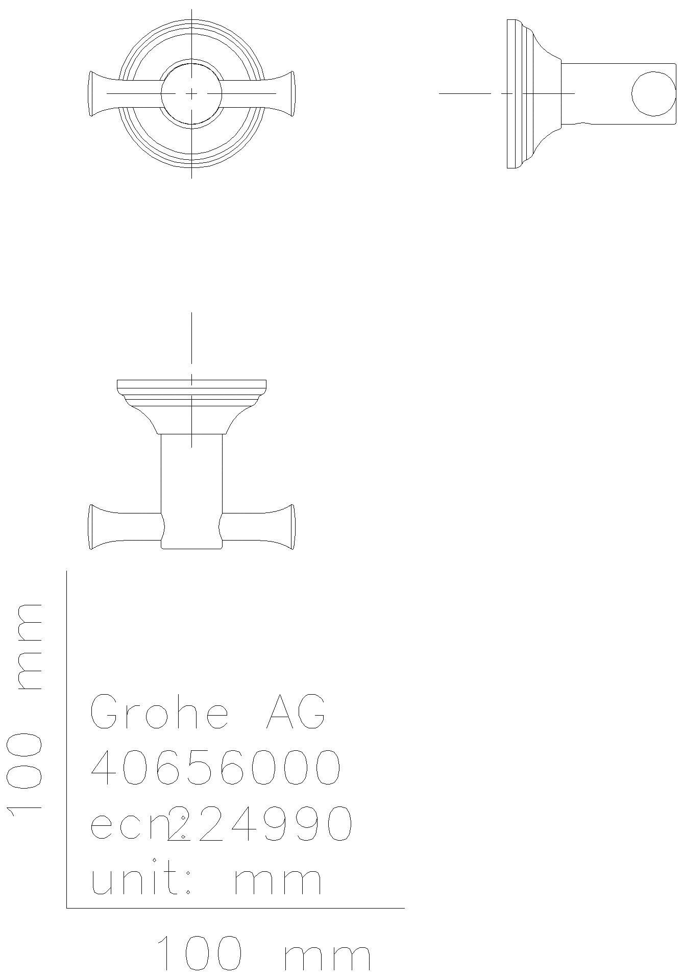GROHE Bademantelhaken Essentials Authentic 40656_1 chrom