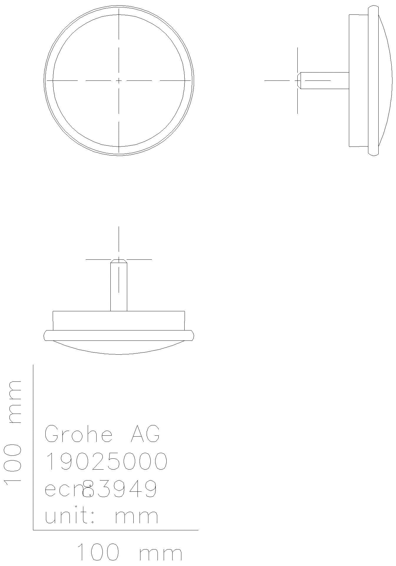 GROHE - GROHE Ab-/Überlaufgarnitur Talento 19025 Fertigset ohne Unterbau chrom