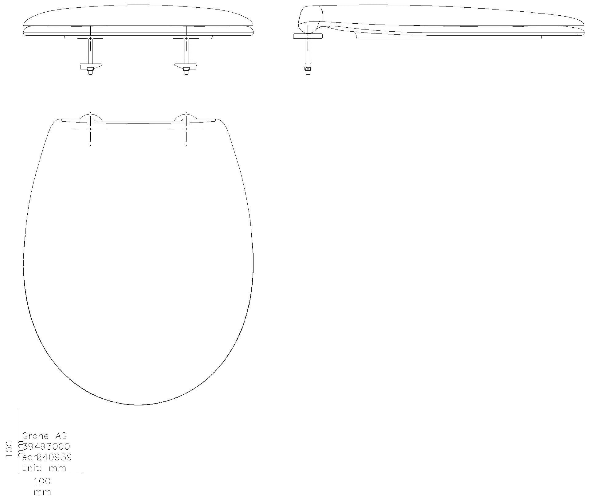 GROHE WC-Sitz Bau Keramik 39493 Soft close alpinweiß