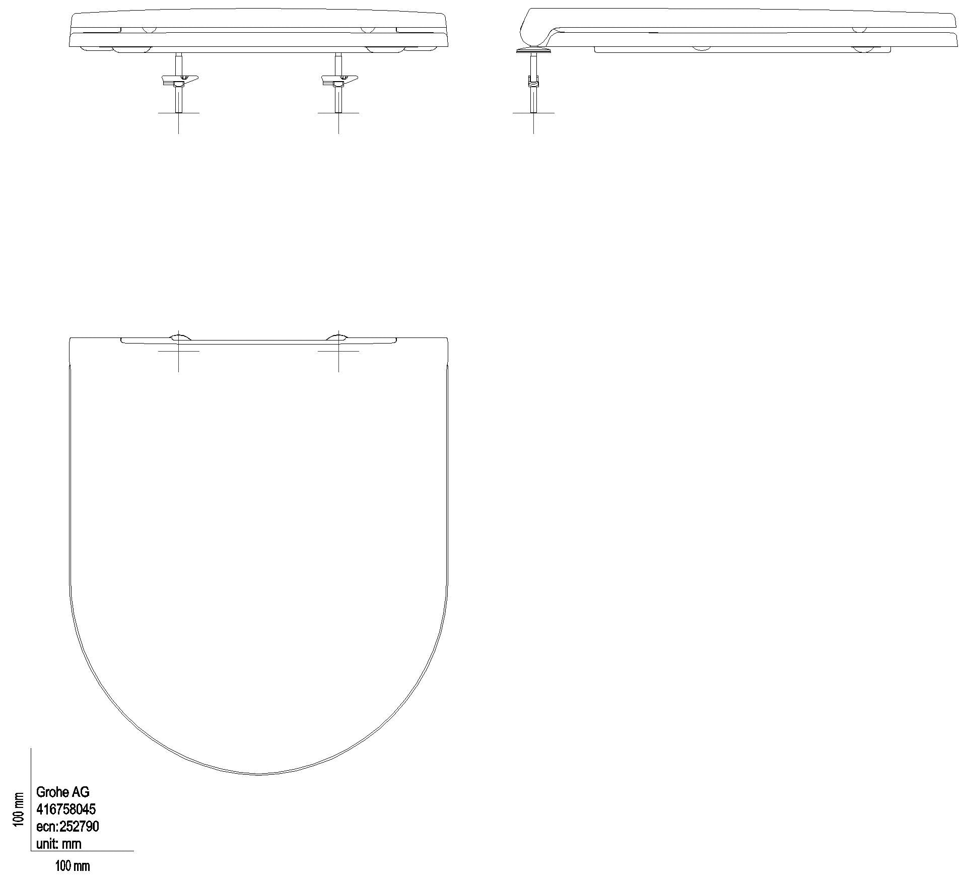GROHE WC-Sitz Bau Keramik 39913_1 Soft Close flach alpinweiß