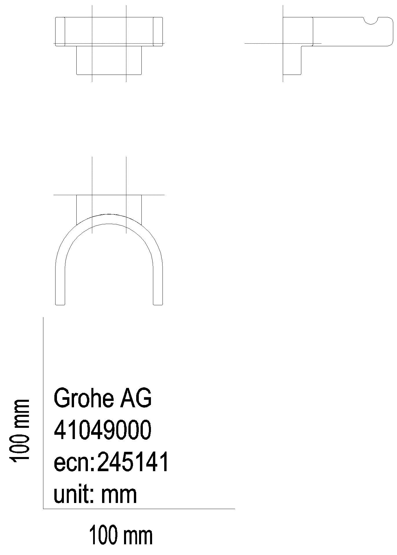 GROHE Bademantelhaken Selection 41049 doppelt warm sunset gebürstet