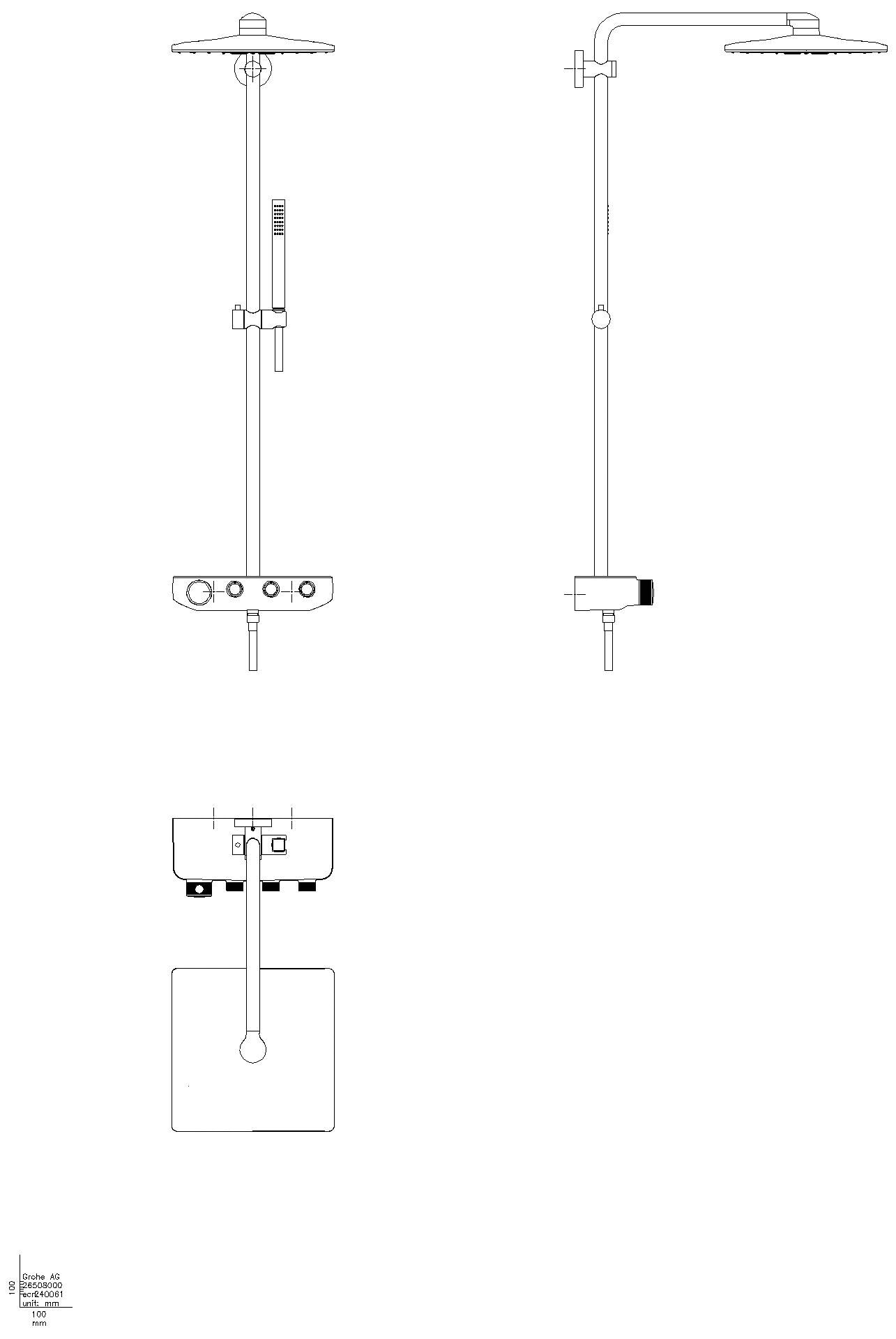 GROHE - GROHE Duschsystem Euphoria SmartControl 310 Cube Duo 26508 mit THM cool sunrise