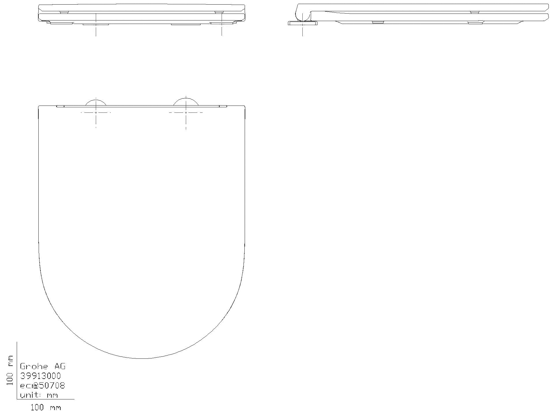 GROHE WC-Sitz Bau Keramik 39913 Soft close m. Deckel flaches Design alpinweiß