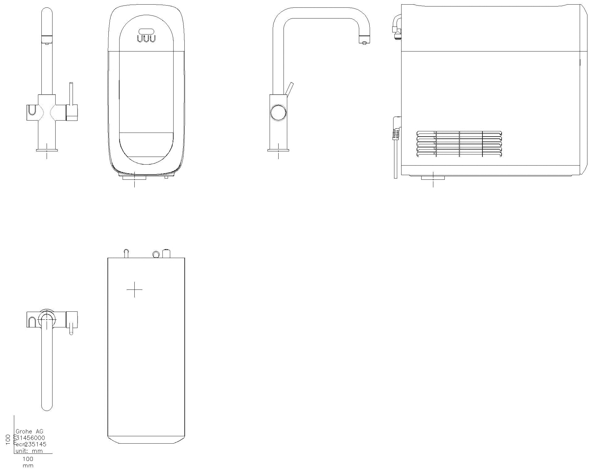 GROHE - GROHE Starterkit GROHE Blue Home 31456_1 Bluetooth/WIFI U-Auslauf supersteel