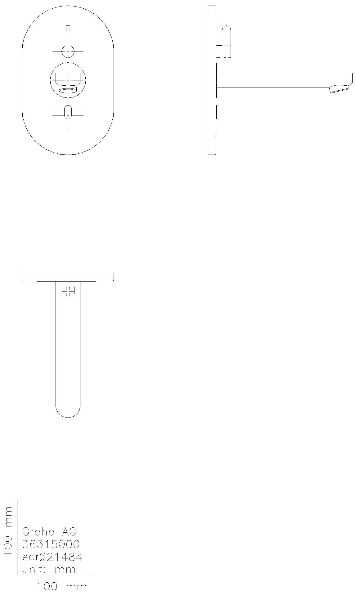 GROHE WT-Wand-IR-Elektronik Eurosmart CE 36412 Misch. Trafo Bluetooth-Modul chrom