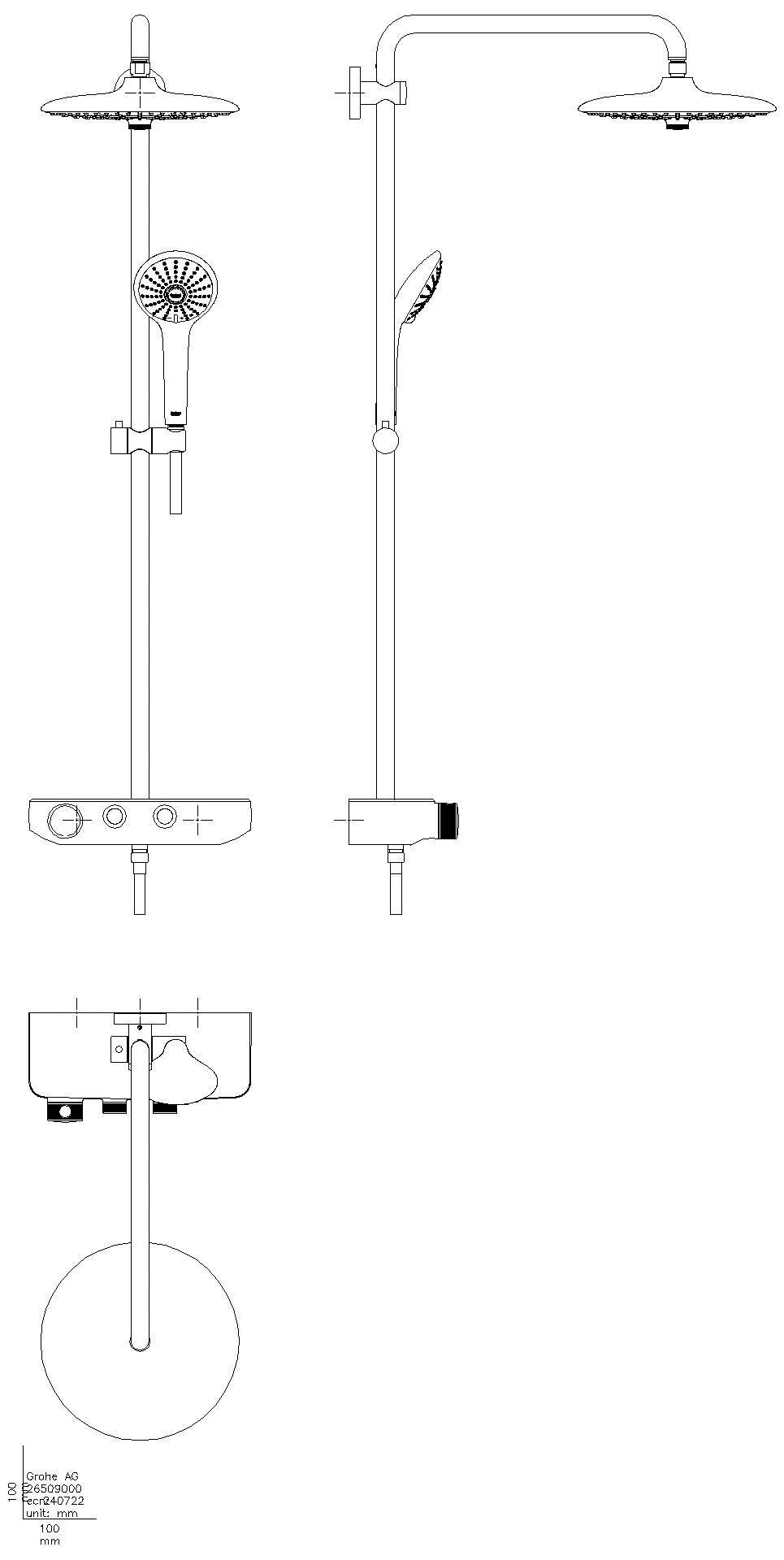 GROHE Duschsystem Euphoria SmartControl 260 Mono 26509 mit THM chrom