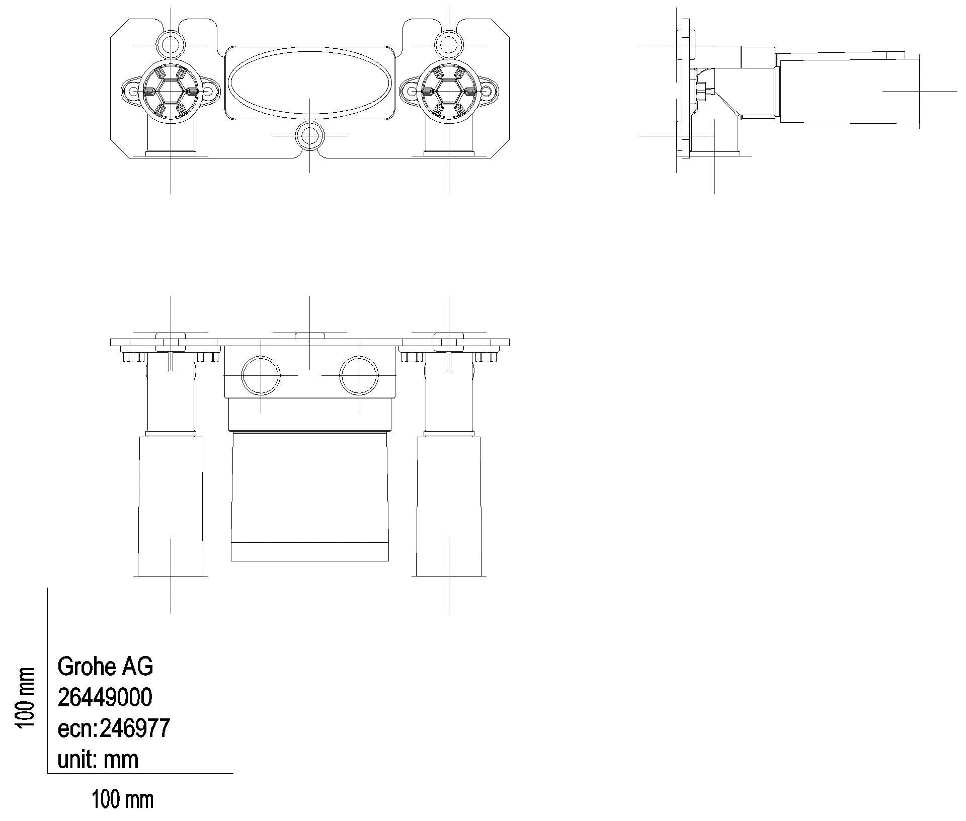 GROHE UP-Einbaukörper Grohtherm 26449 für SmartControl AP/UP-THM-Kombination