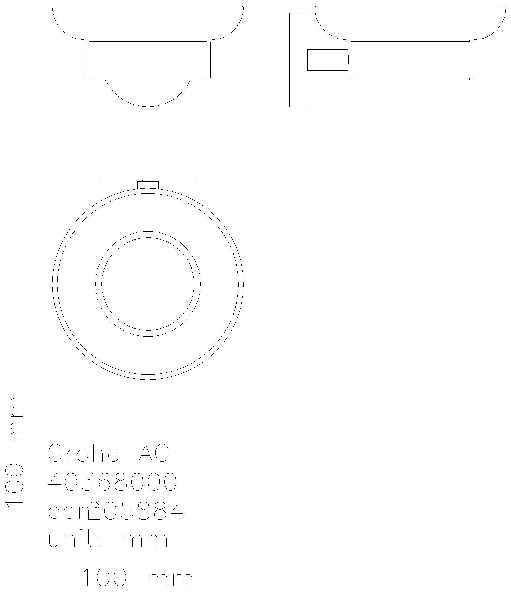 GROHE Seifenschale Essentials 40368_1 für Halter Essentials/Essentials Cube