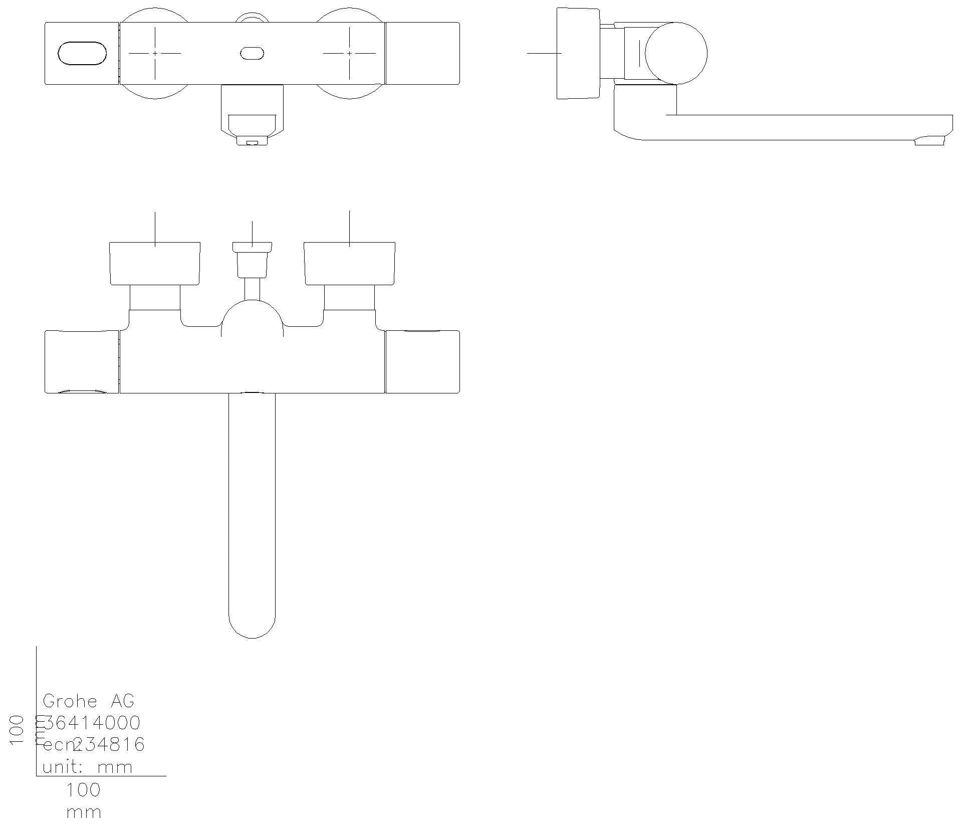 GROHE WT-Wand-IR-Elektronik Eurosmart CE 36414 mit THM Trafo Bluetooth chrom