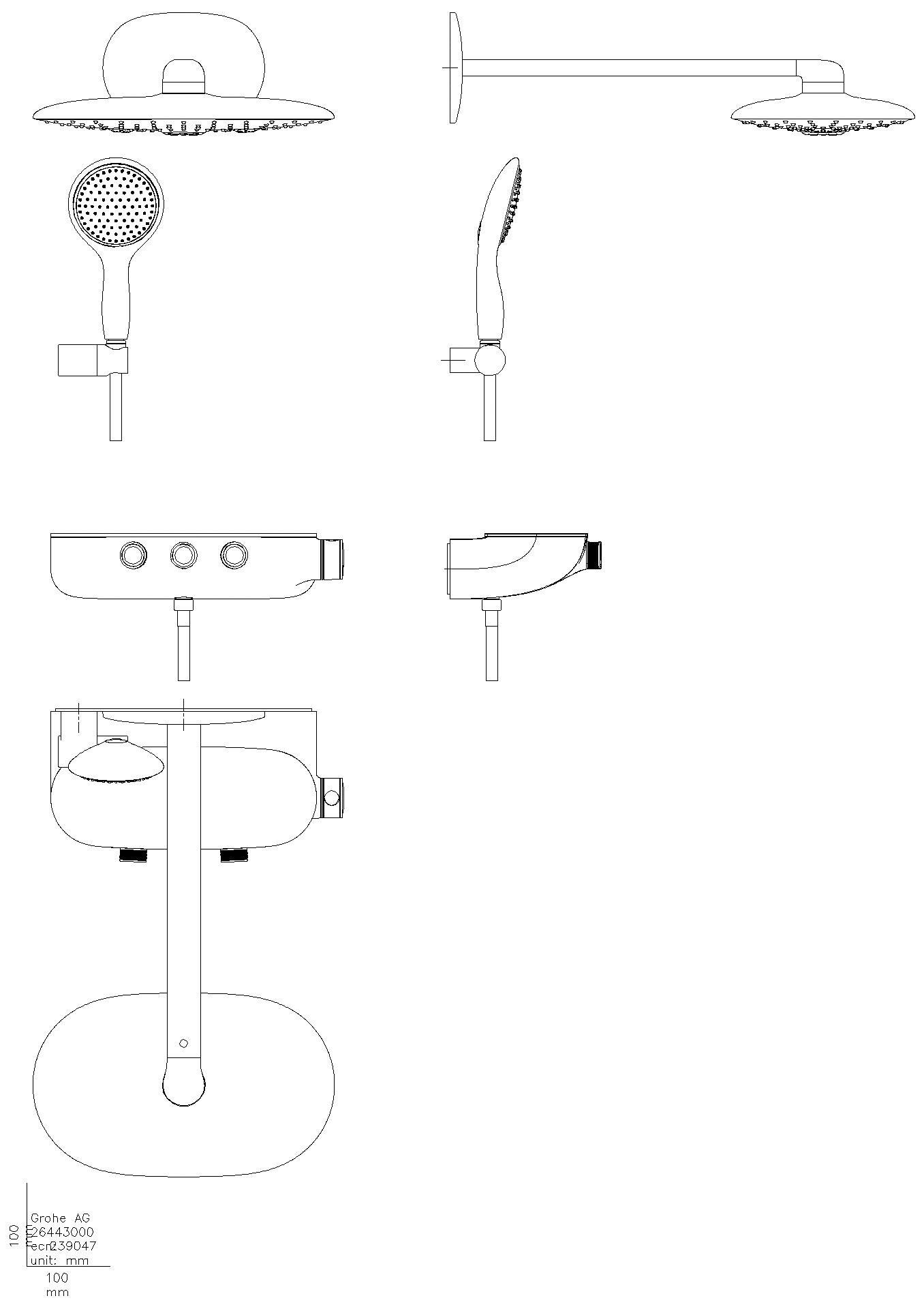 GROHE Duschsystem Rainshower Smart Control 360 Duo 26443 chrom/moon white