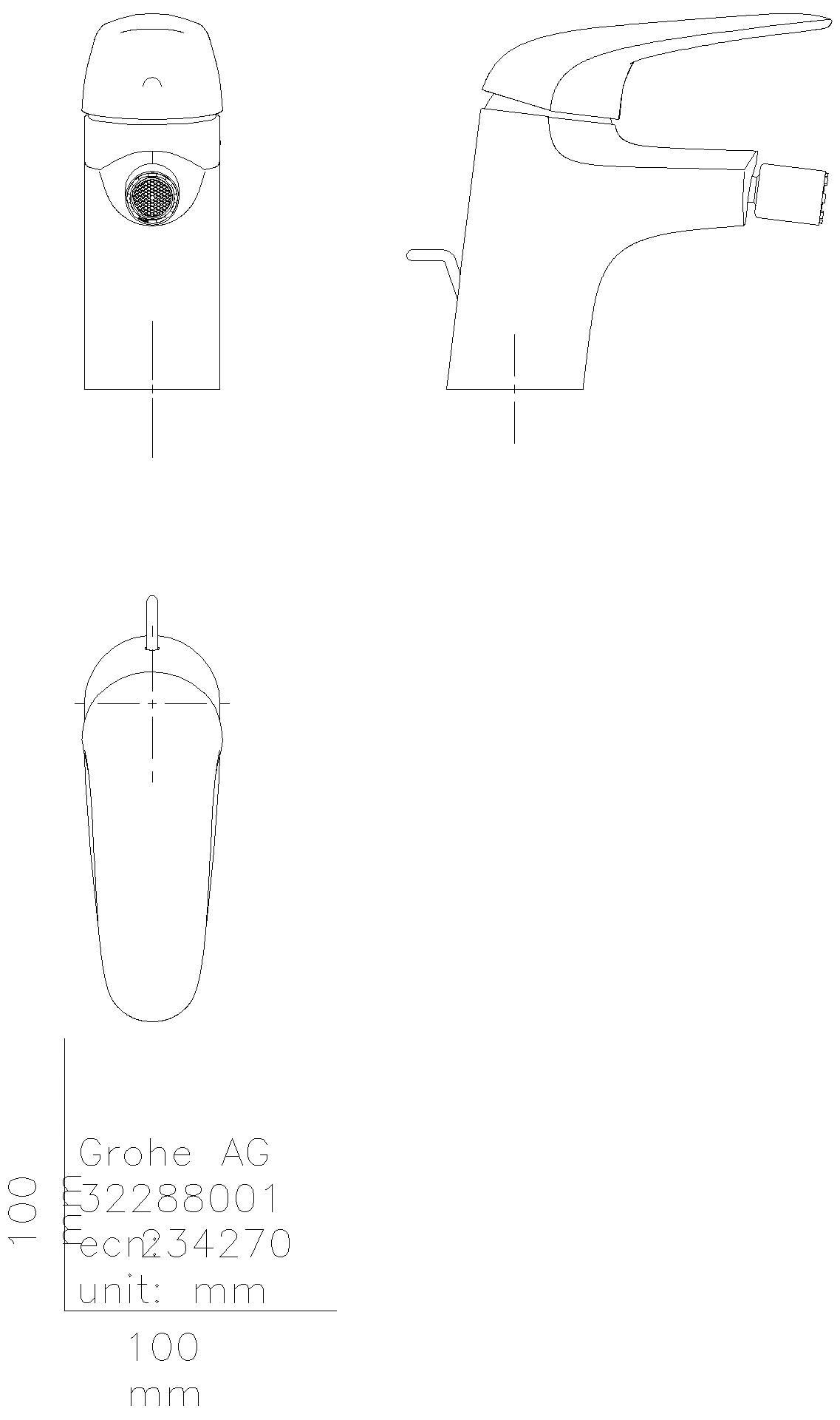 GROHE - GROHE EH-Bidetbatterie Eurostyle 23720_3 chrom