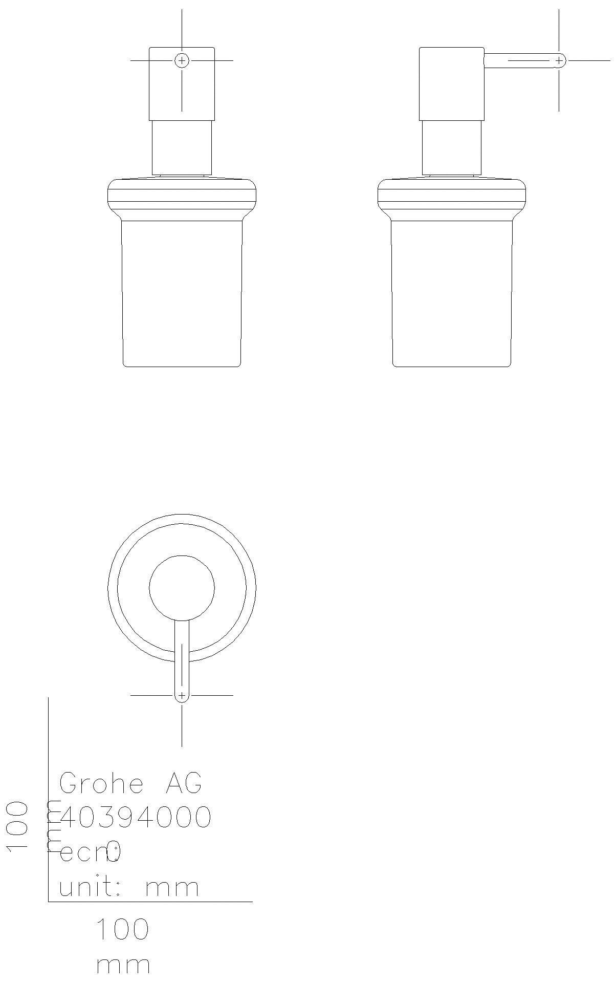 GROHE Seifenspender Essentials 102470 für Halter Essentials/-Cube matt black