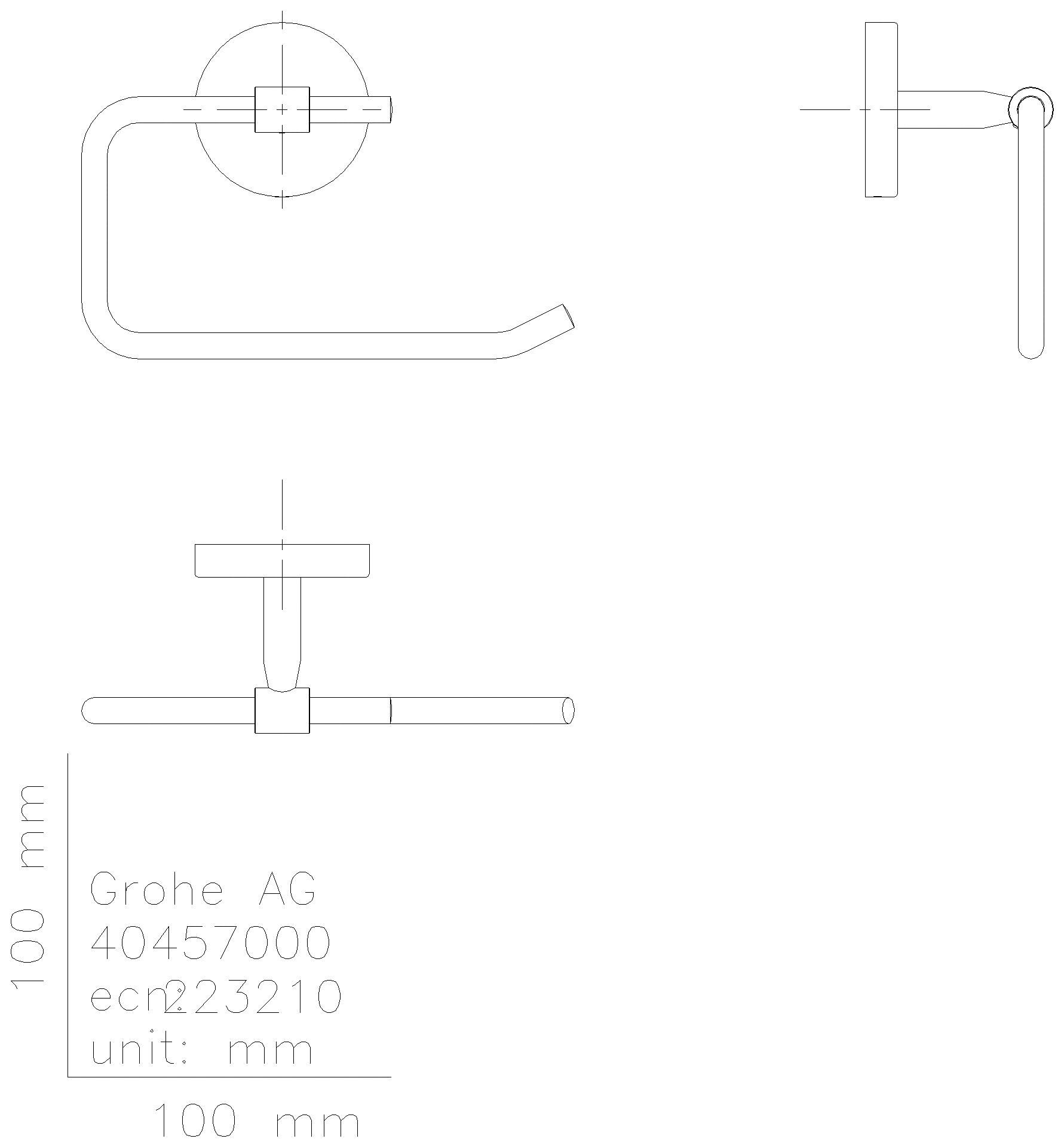 GROHE - GROHE WC-Papierhalter BauCosmopolitan 40457_1 chrom