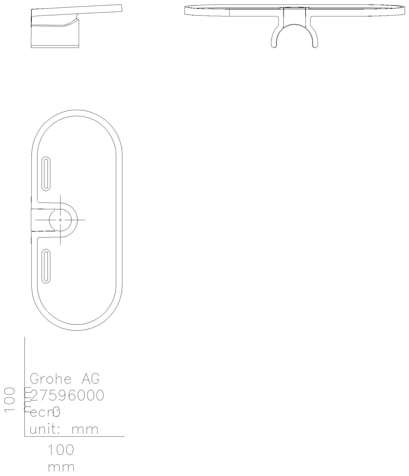 GROHE Ablage EasyFix 27596 Acryl