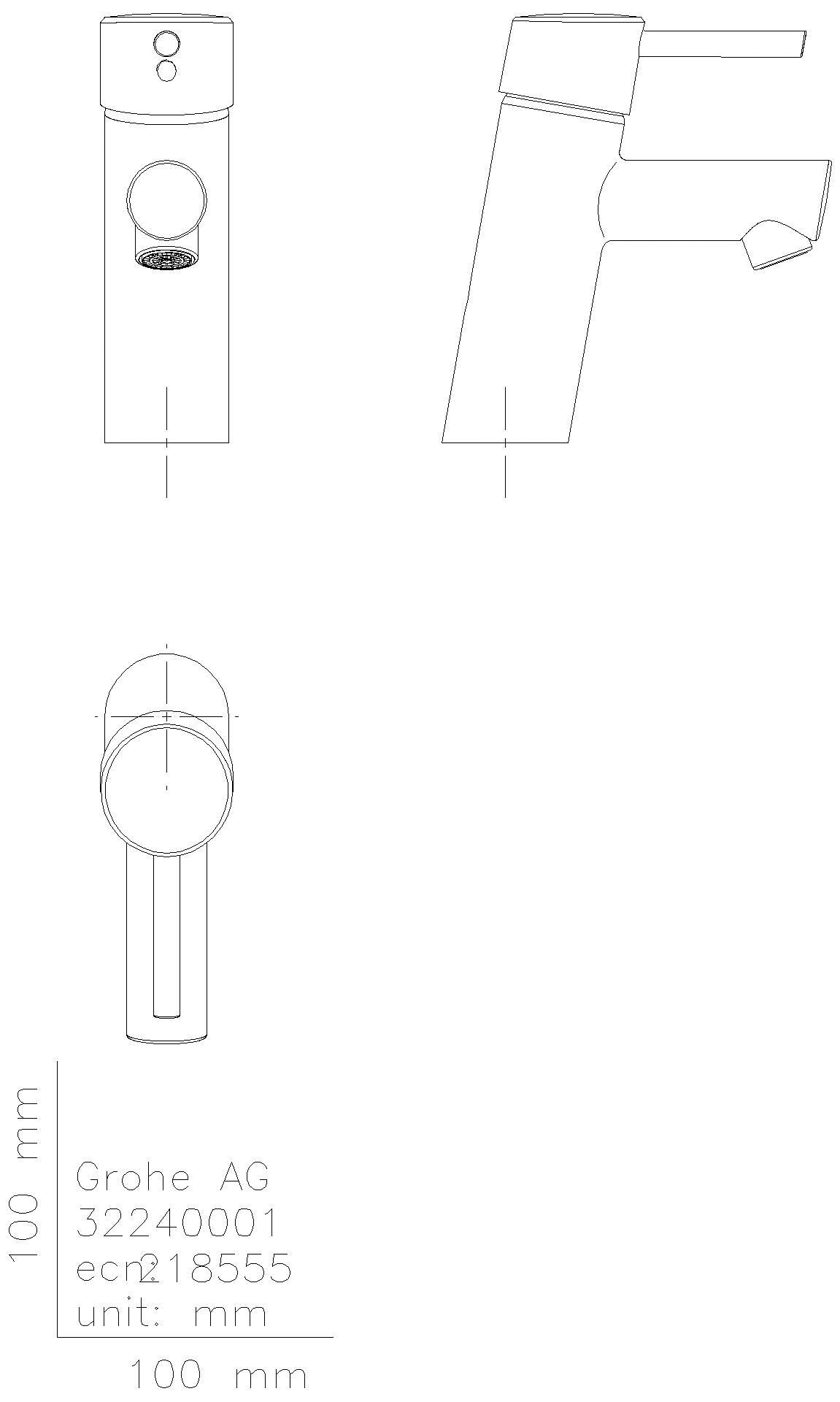 GROHE EH-Waschtischbatterie Concetto 32240_1 EcoJoy glatter Körper chrom