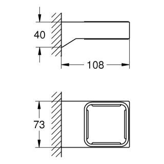 GROHE Selection Halter für Seifenspender/Glas GROHE - GROHE Selection Halter für Seifenspender/Glas