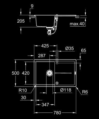 GROHE K400 Kompositspüle GROHE - GROHE K400 Kompositspüle