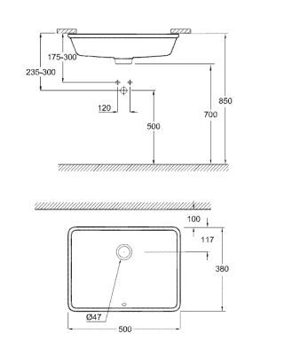 GROHE Cube Keramik Einbau-WT GROHE - GROHE Cube Keramik Einbau-WT
