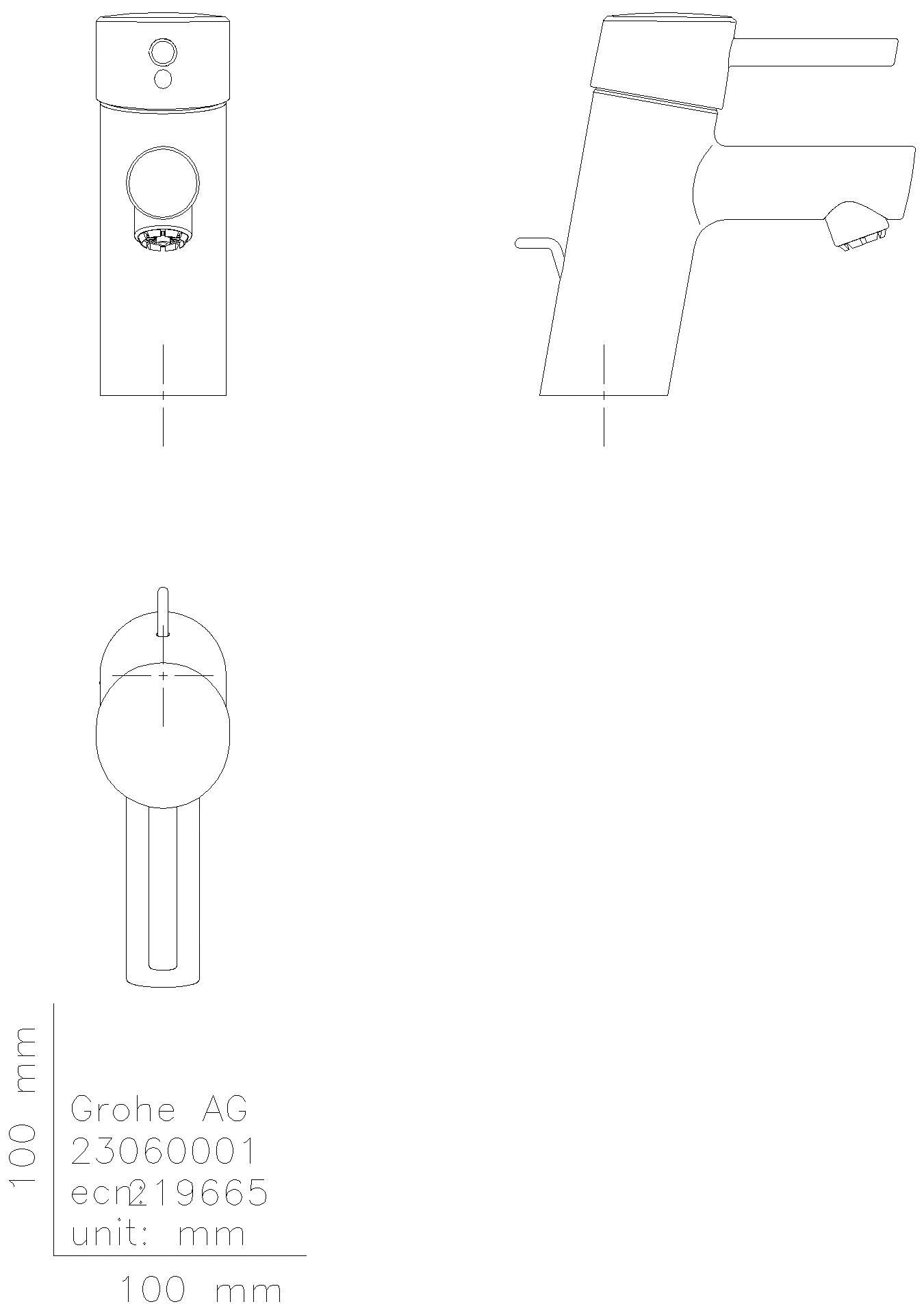 GROHE EH-Waschtischbatterie Concetto 23060_1 Niederdruck chrom
