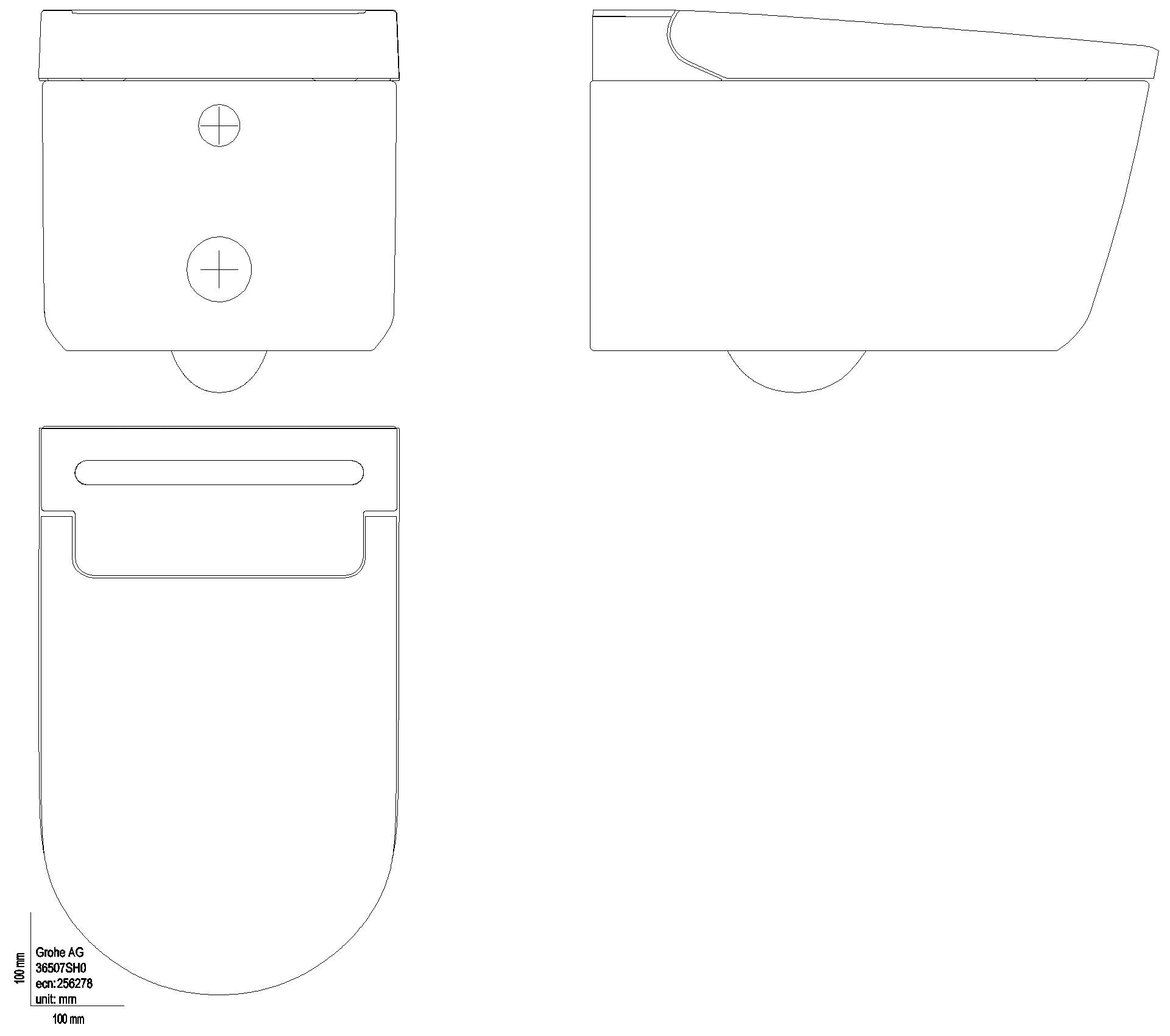 GROHE Dusch-WC Sensia Pro 36508 Komplettanlage für UP-SPK alpinweiß