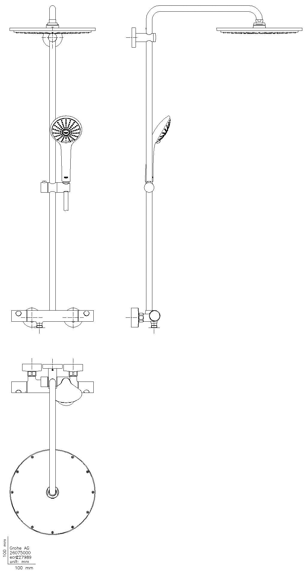 GROHE - GROHE Duschsystem Euphoria 310 26075 mit Thermostatbatterie supersteel