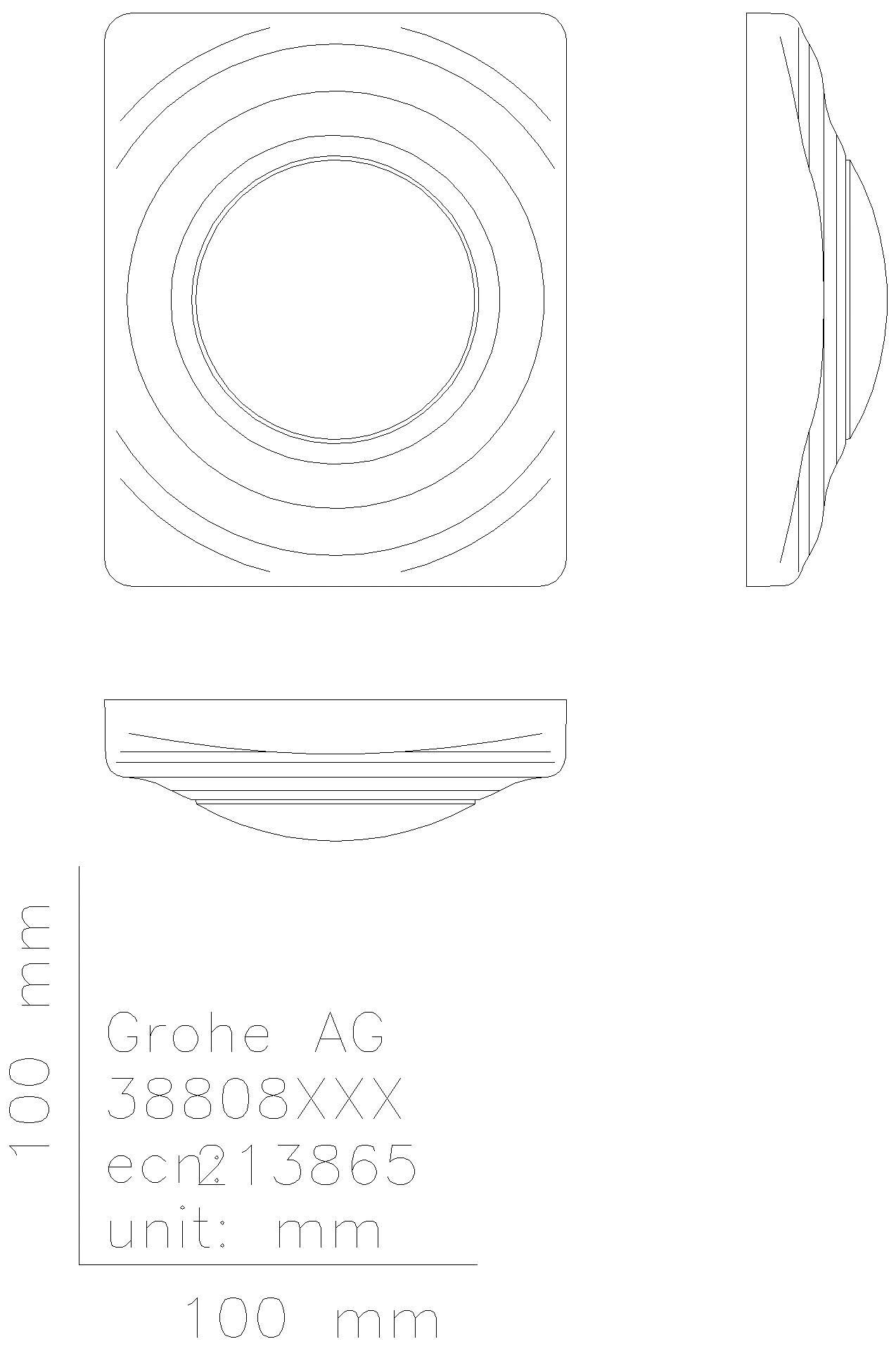 GROHE - GROHE Urinal-Betätigung Surf 38808 FMS für manuelle Betätigung alpinweiß