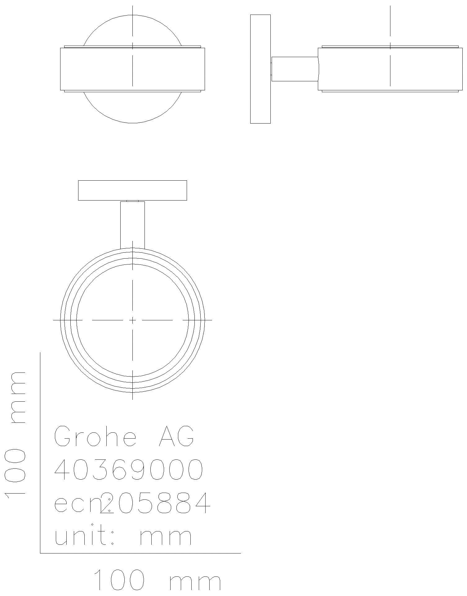 GROHE Halter Essentials 102466 für Becher/Seifenschale/-spender matt black