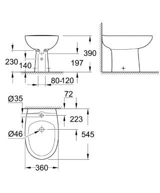 GROHE Bau Keramik Standbidet GROHE - GROHE Bau Keramik Standbidet (HAN: 39432000)