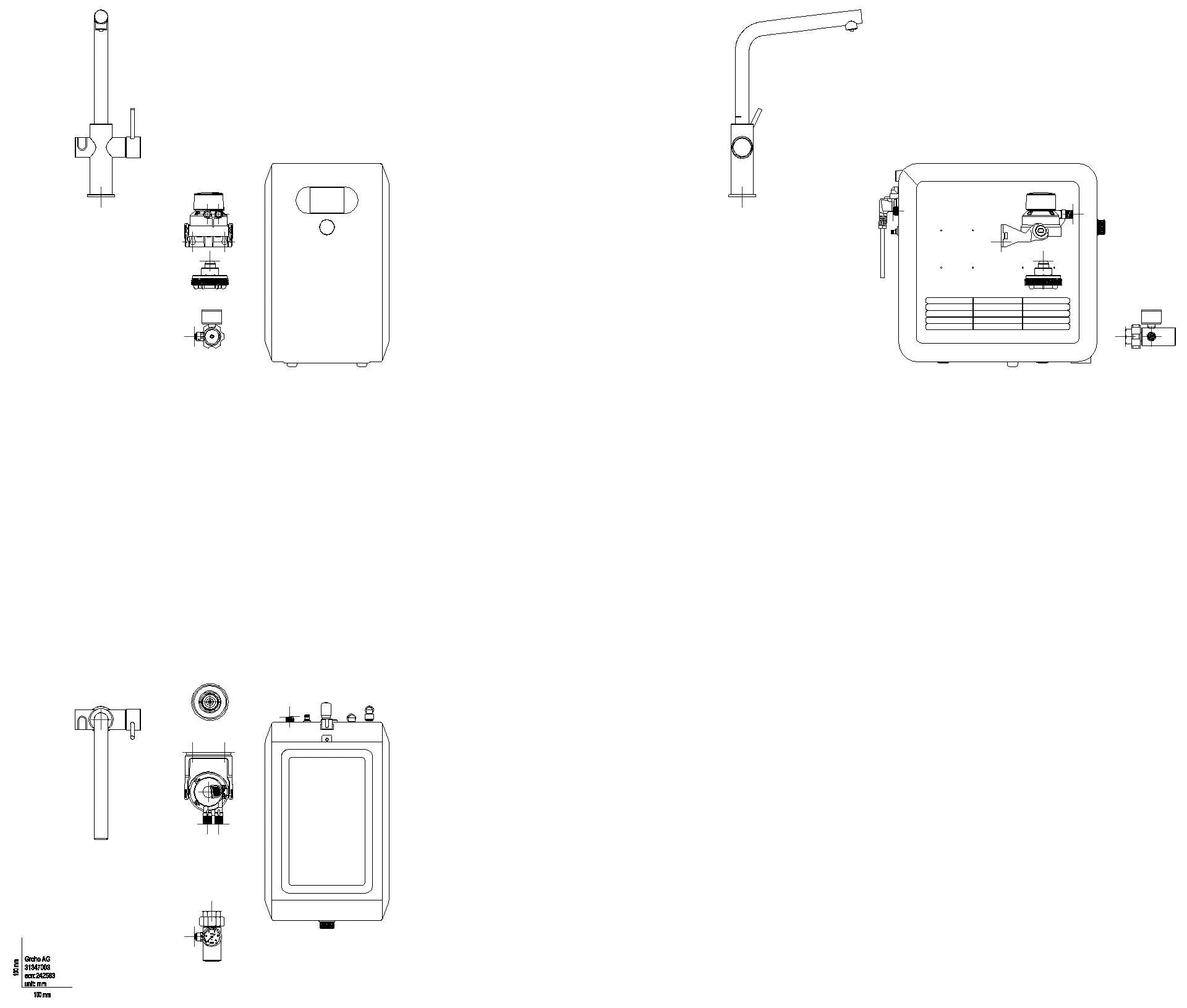 GROHE - GROHE EHM-Set GROHE Blue Professional 31347_3 L-Auslauf BT/WIFI chrom