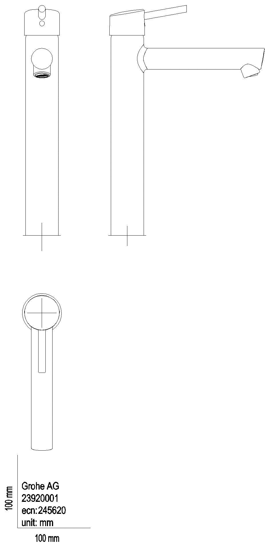 GROHE EH-Waschtischbatterie Concetto 23920_1 XL-Size chrom