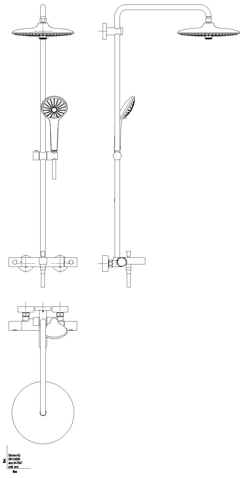 GROHE - GROHE Duschsystem Euphoria 260 26114_2 mit Thermostat-Wannenbatterie chrom