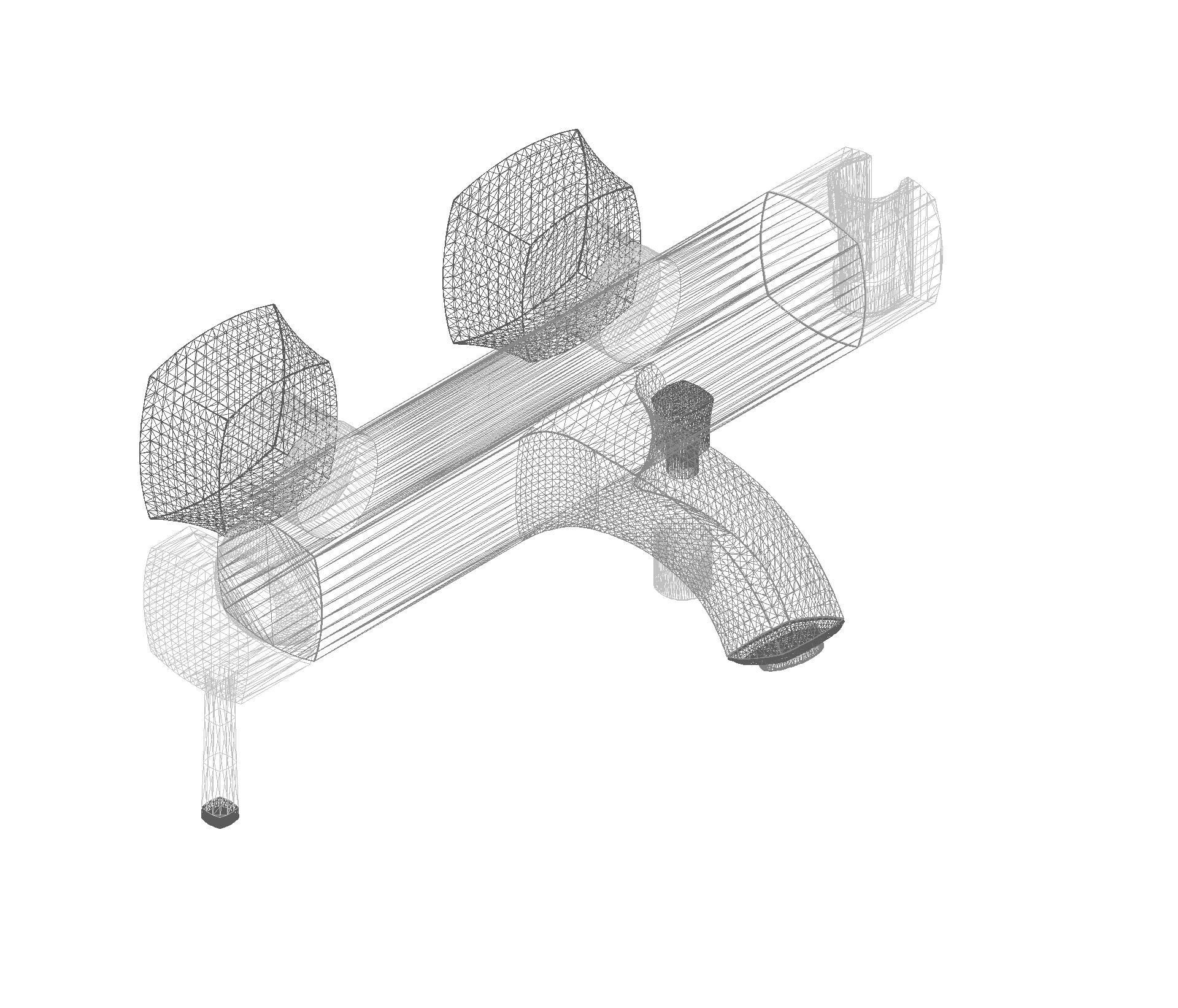 GROHE Einhand-Wannenbatterie Grandera 24374 Wandmontage chrom/gold