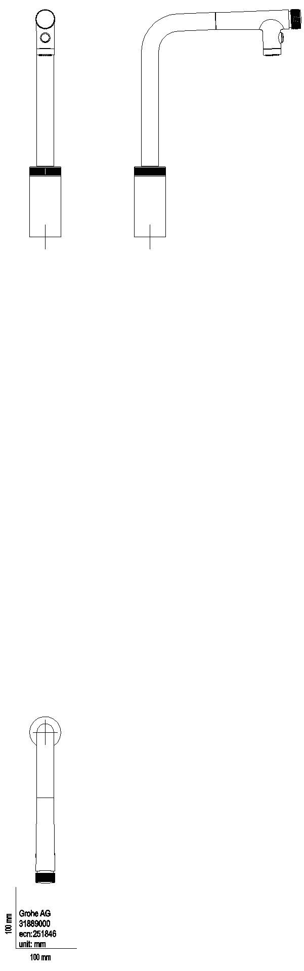 GROHE EH-SPT-Batterie Minta SmartControl 31889 azb. Laminarauslauf chrom